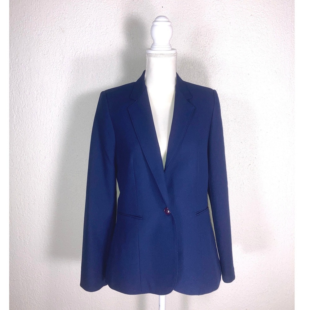 Levi Strauss‎ & Co Navy Blue Blazer - 12 - Vintage Single Button Career Classic